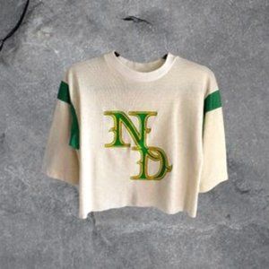 Vintage Notre Dame Crop Tee